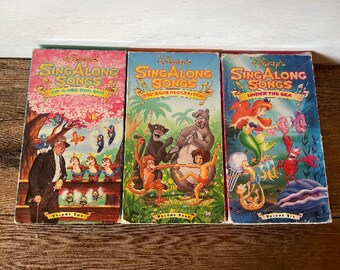 Disney Sing Along Songs VHS // Sold Individually - Etsy 日本