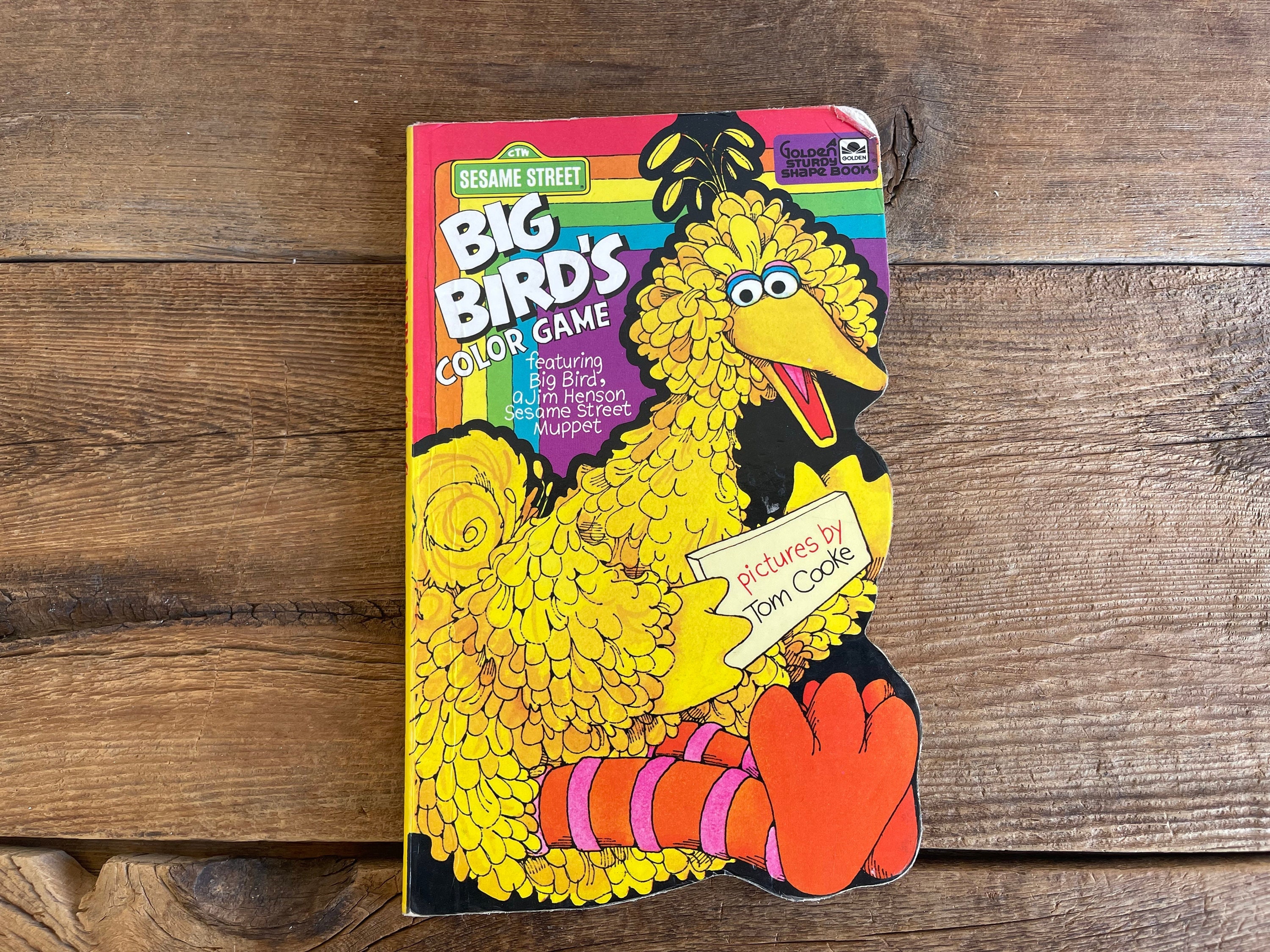 Big Bird's Color Game Vintage Board Book // Sesame Street - Etsy