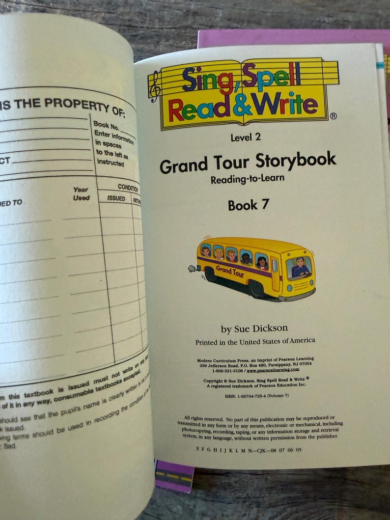 Sing, Spell, Read & Write Books // Grand Tour Storybook // Reading-to ...