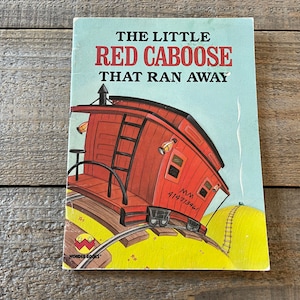 The Little Red Caboose That Ran Away // 1987 Wonder Books // Treasure Books