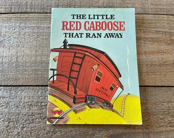 El pequeño caboose rojo que se escapó // 1987 Wonder Books // Treasure Books