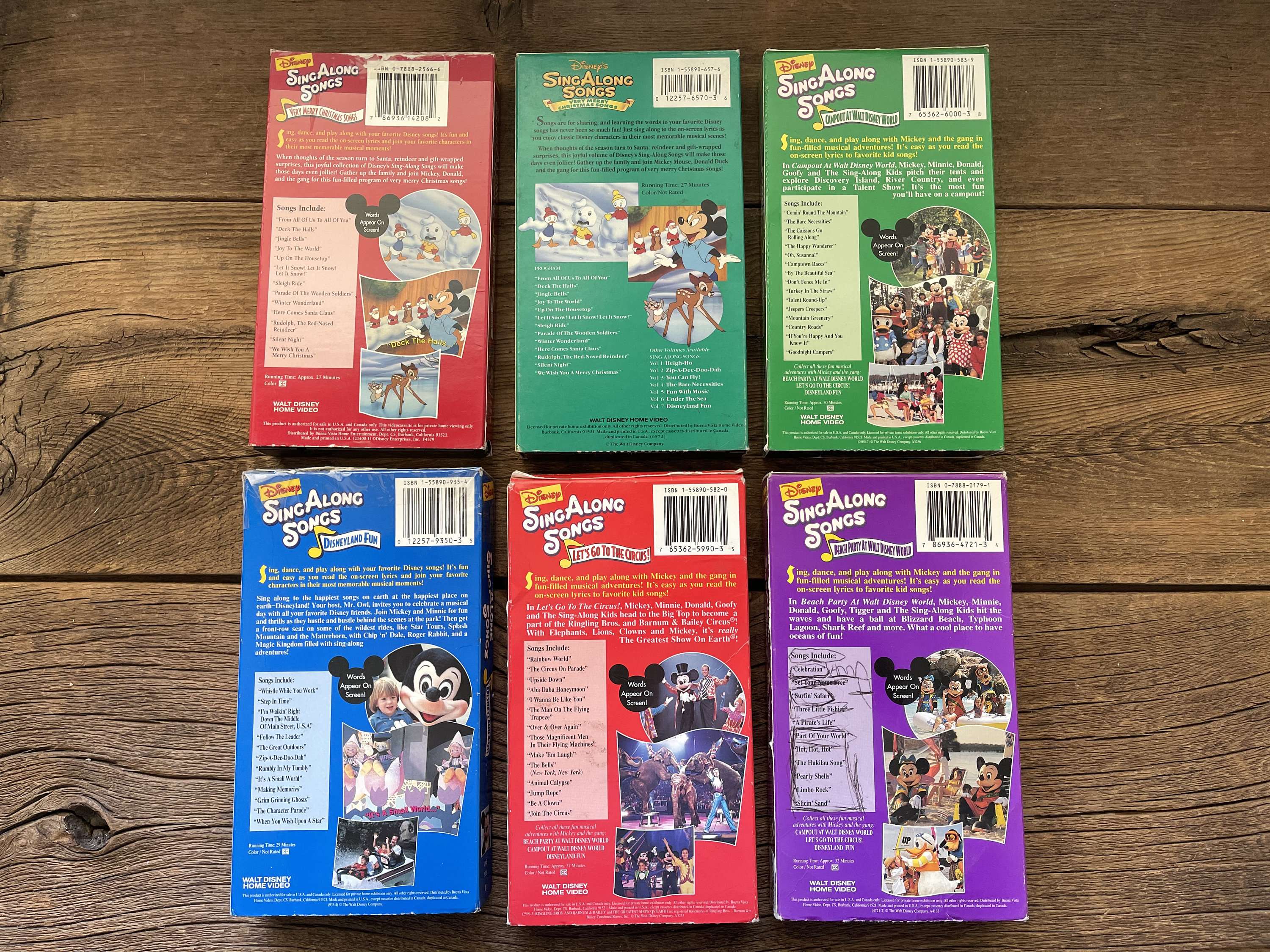 Disney Sing Along Songs VHS // Sold Individually - Etsy 日本