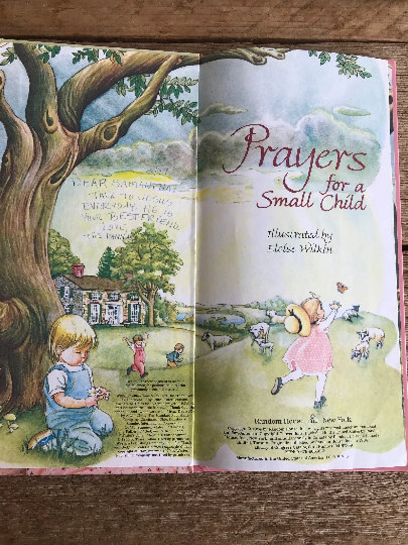 Vintage Children's Book prayers for A Small - Etsy