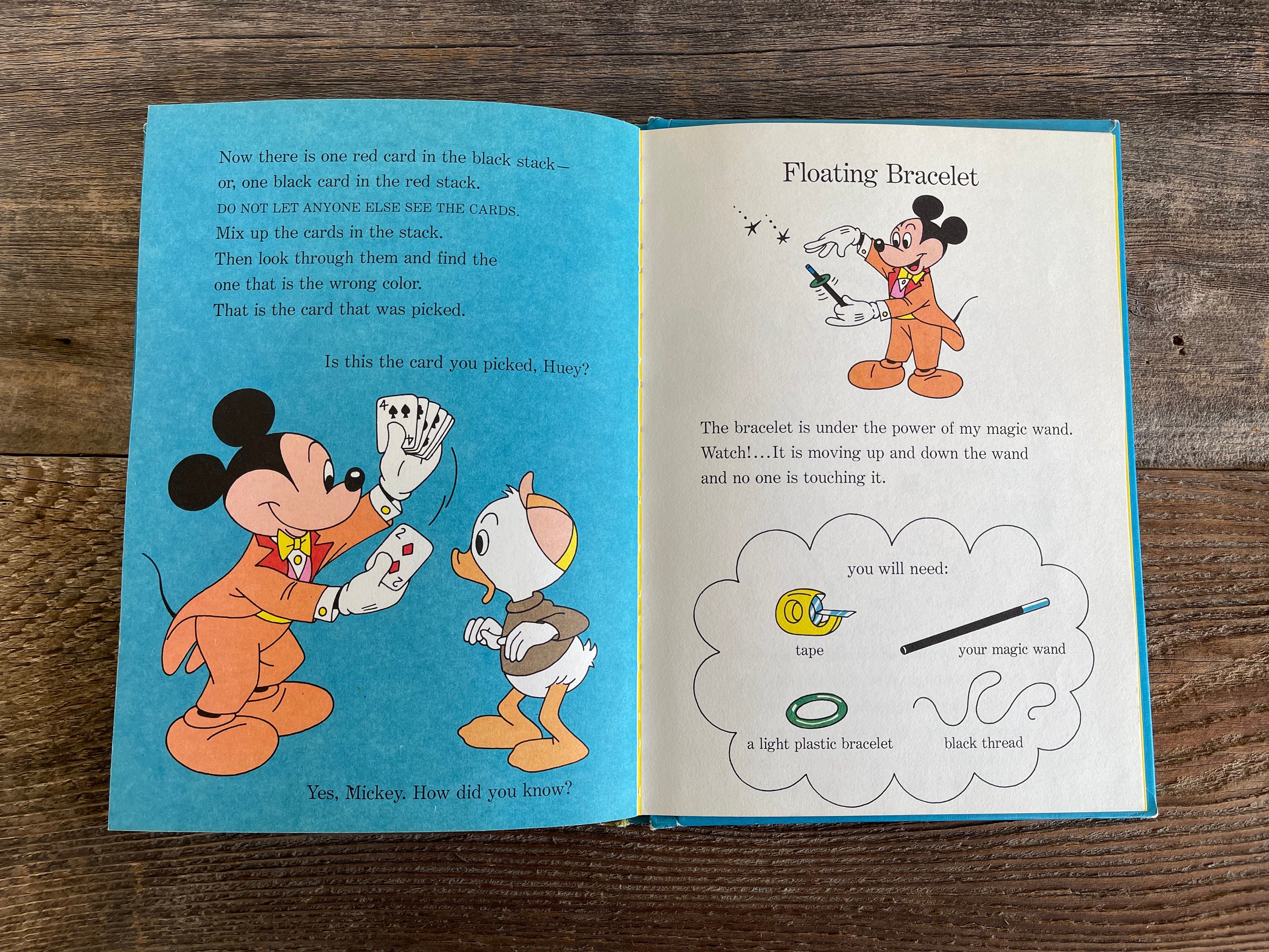 Le Livre Magique De Mickey Mouse, Kids Story Vintage French Books