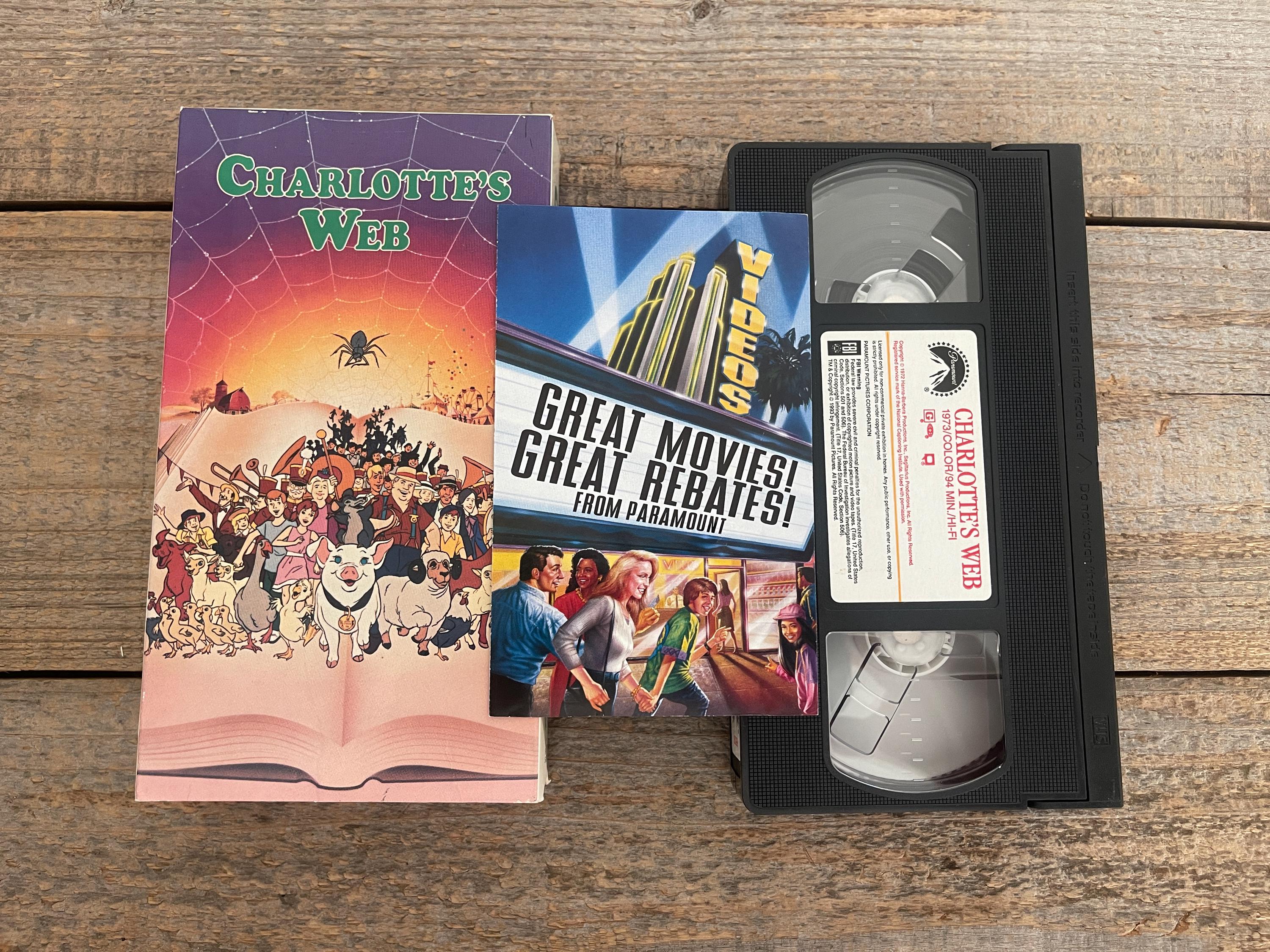 Vintage Charlotte's Web VHS Movie: Mcdonald's Promo, 1993 Release