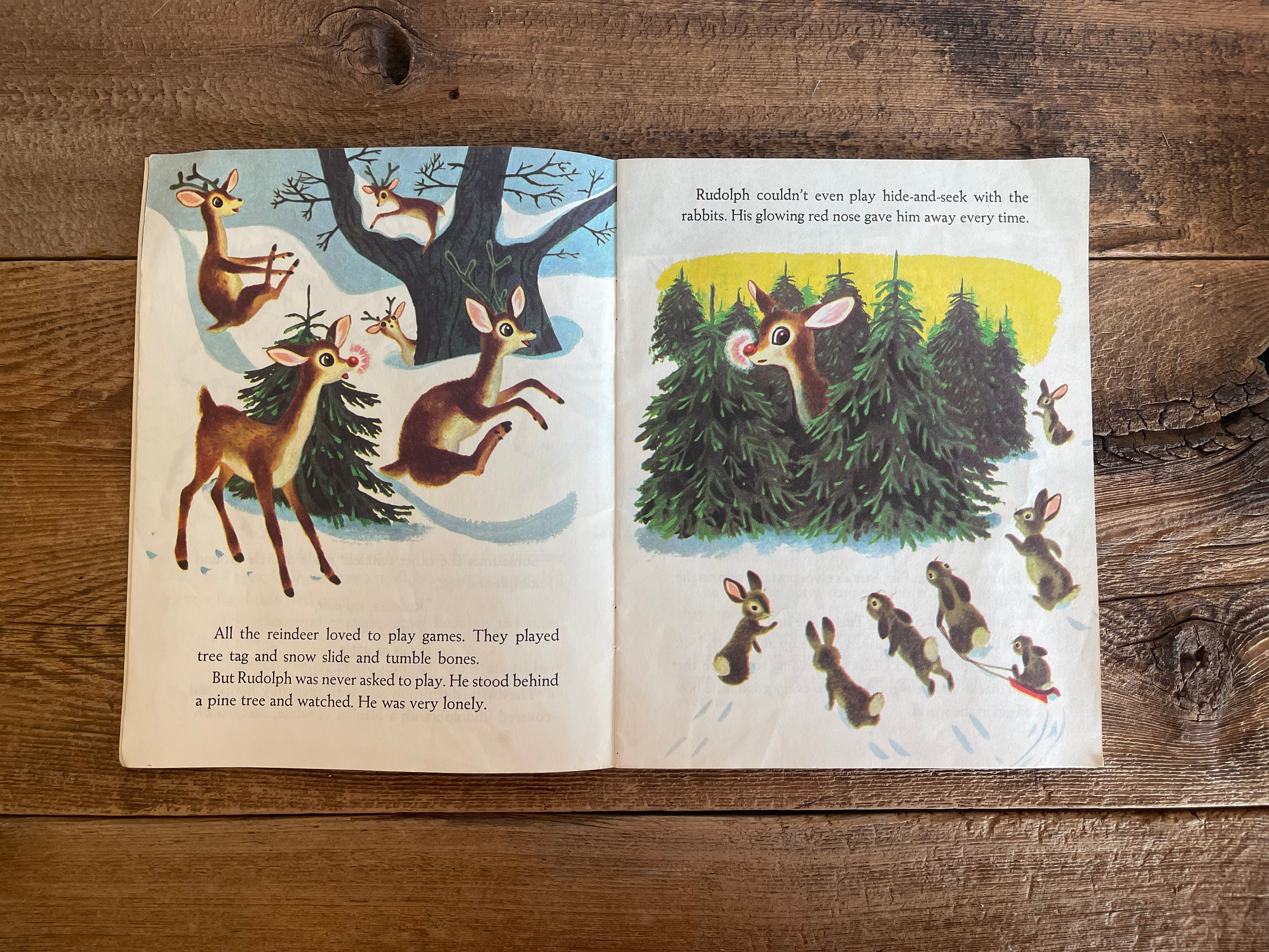 Rudolph the Red-nosed Reindeer // 1976 Little Golden Book - Etsy