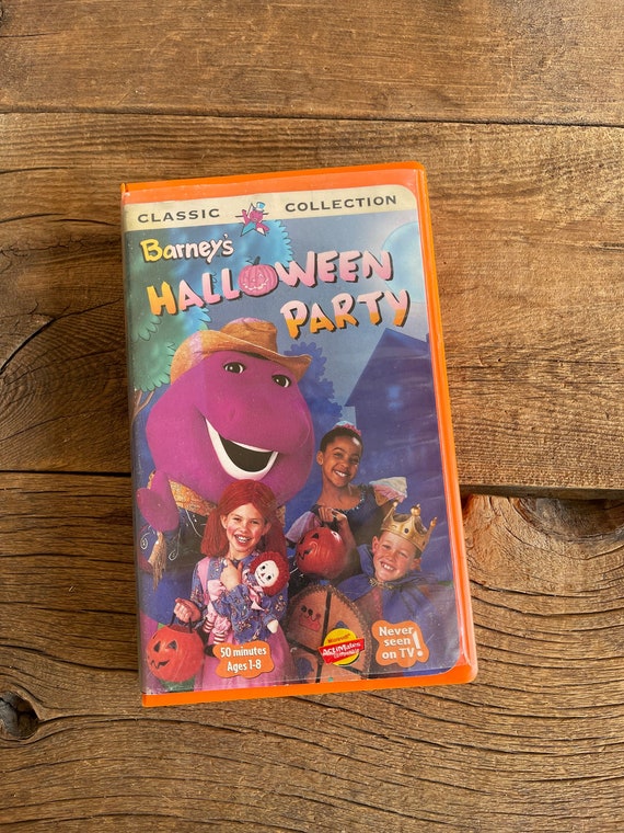 Barney's Halloween Party // Vintage VHS Tape Movie // 1998  Etsy