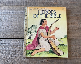 Heroes of the Bible // A Little Golden Book // Ninth Printing 1980 // Excellent Gently Used Condition