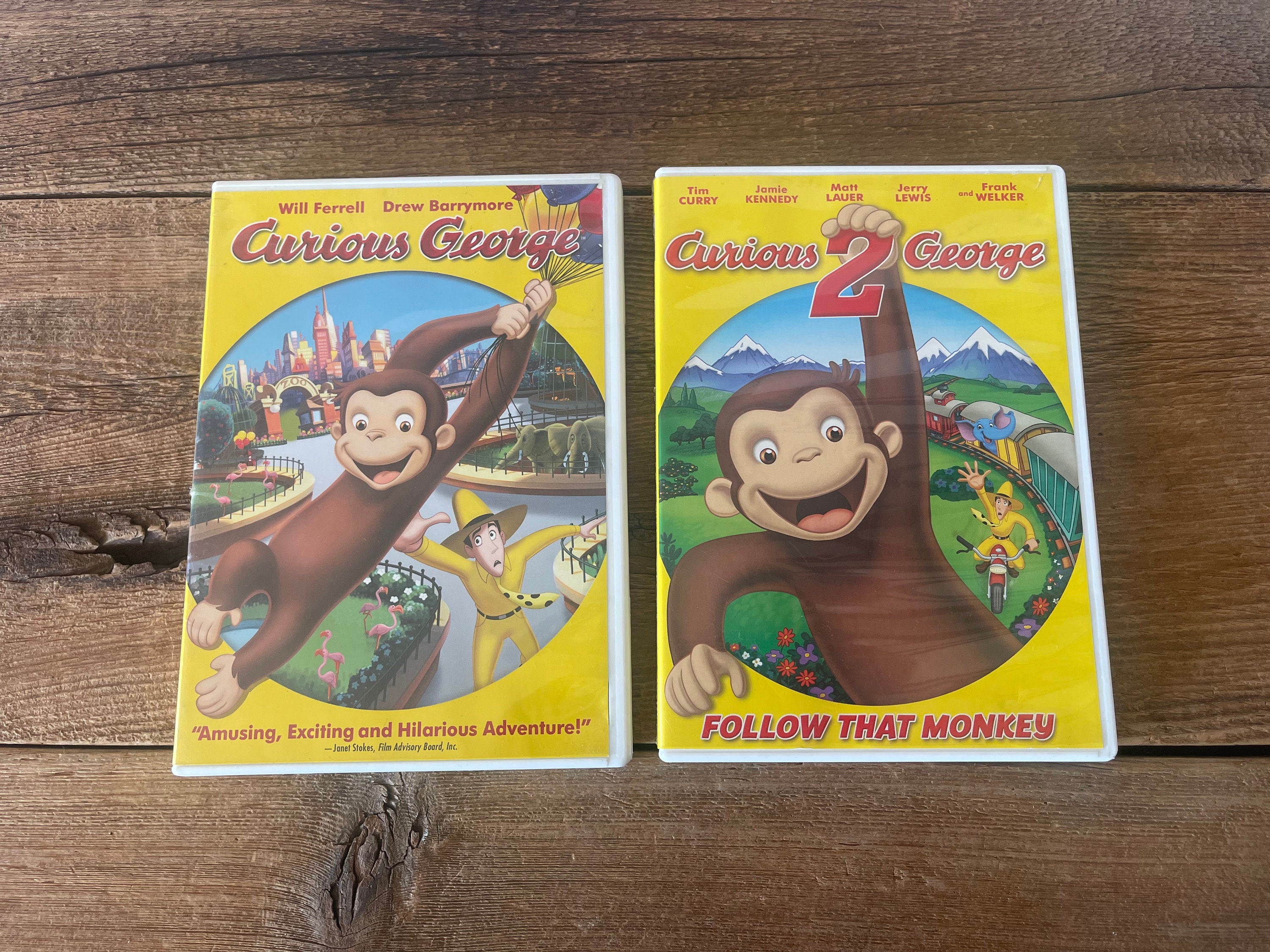 Curious George DVD Movies // Set of 2 - Etsy