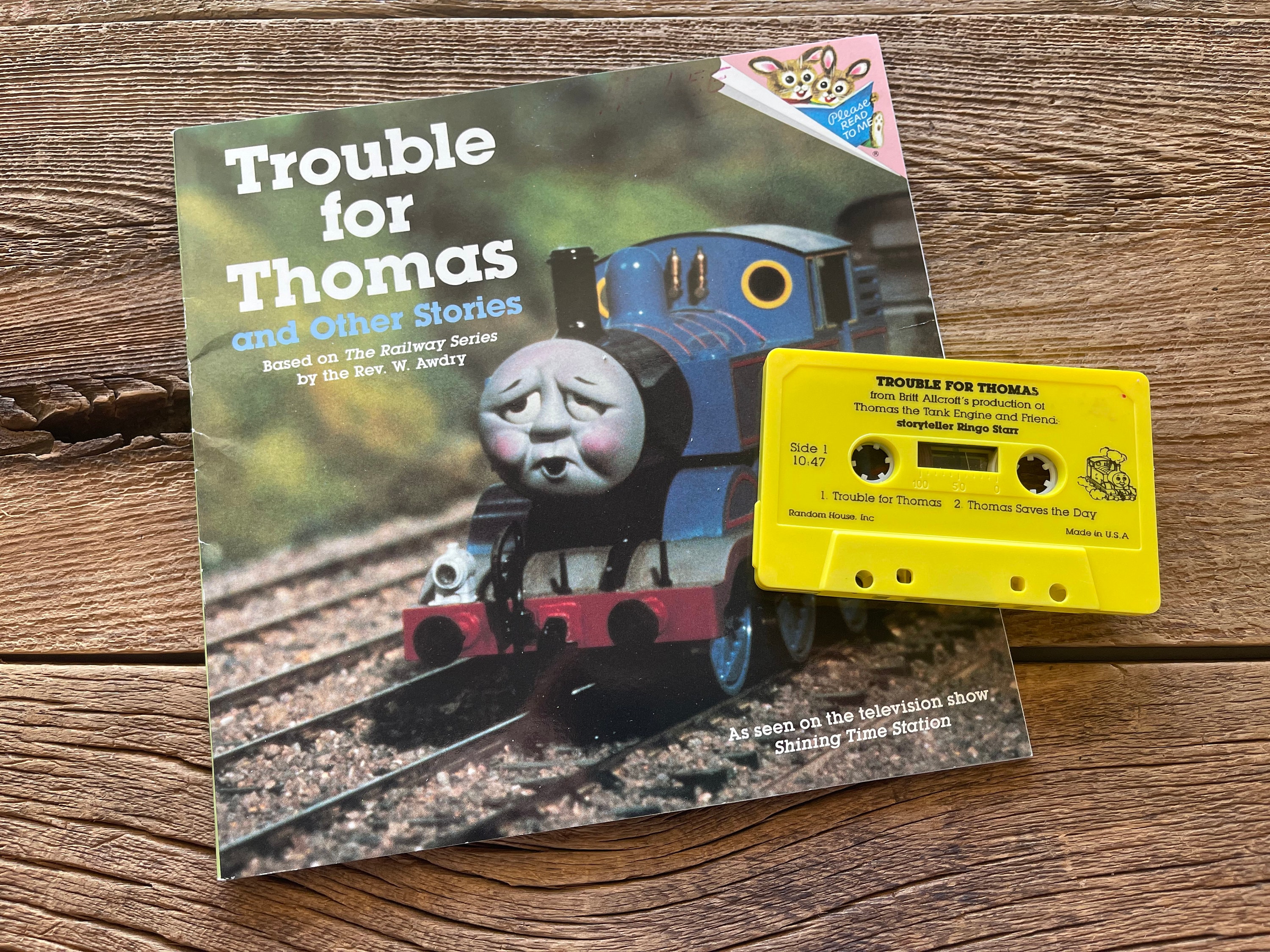 Thomas the Tank Engine Book & Cassette Tape // Trouble pour Thomas // Ringo  Starr // 1989 - Etsy France