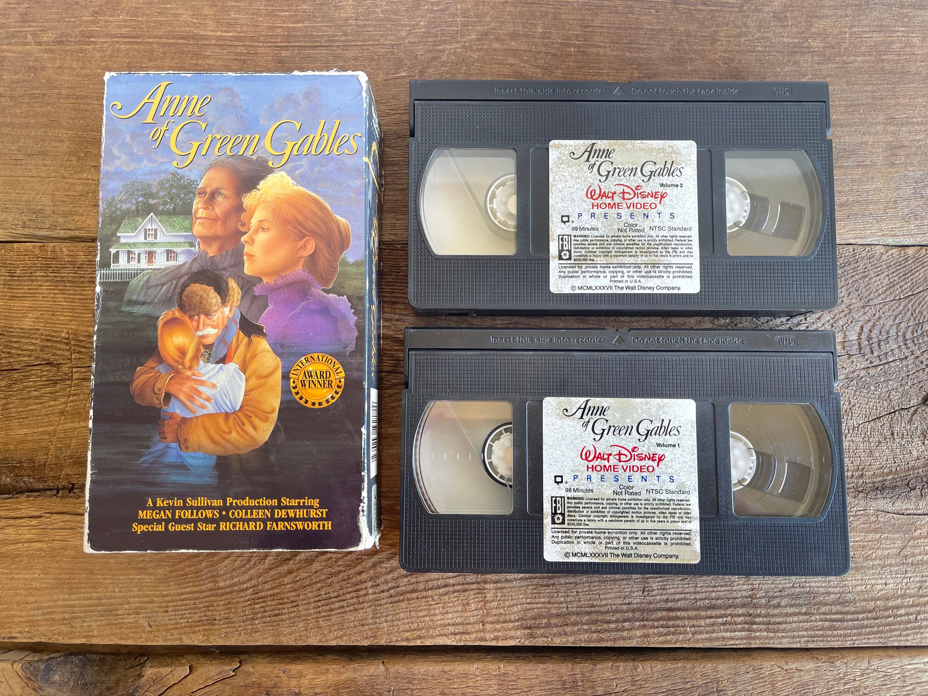 Anne of Green Gables VHS Movies // Set of 2 // Walt Disney - Etsy UK