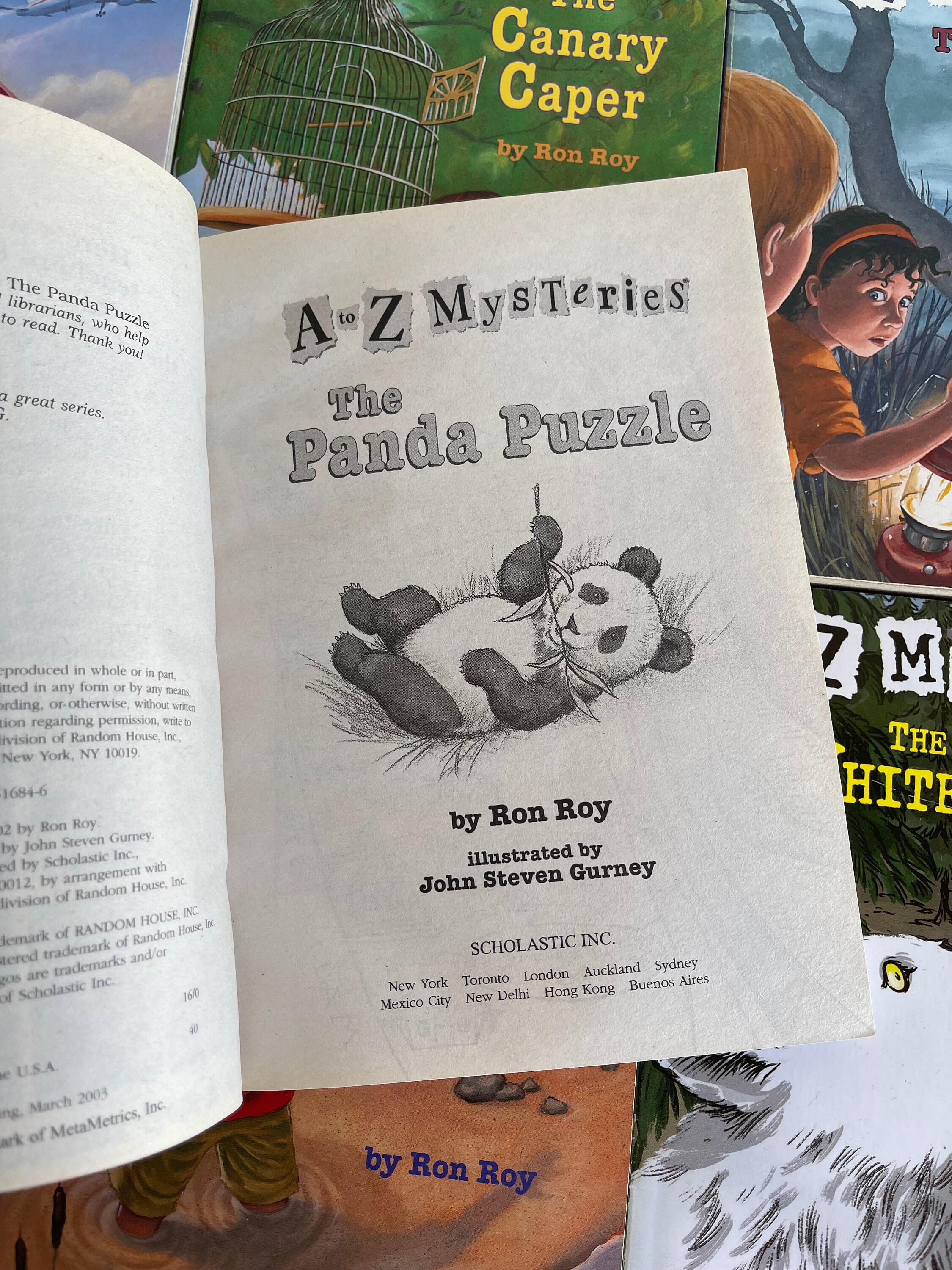 A to Z Mysteries // You Choose // Vintage YA Chapter Books // Ron Roy ...
