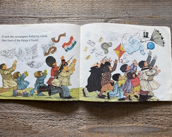 The Wind Blew // by Pat Hutchins // First Scholastic Printing 1993