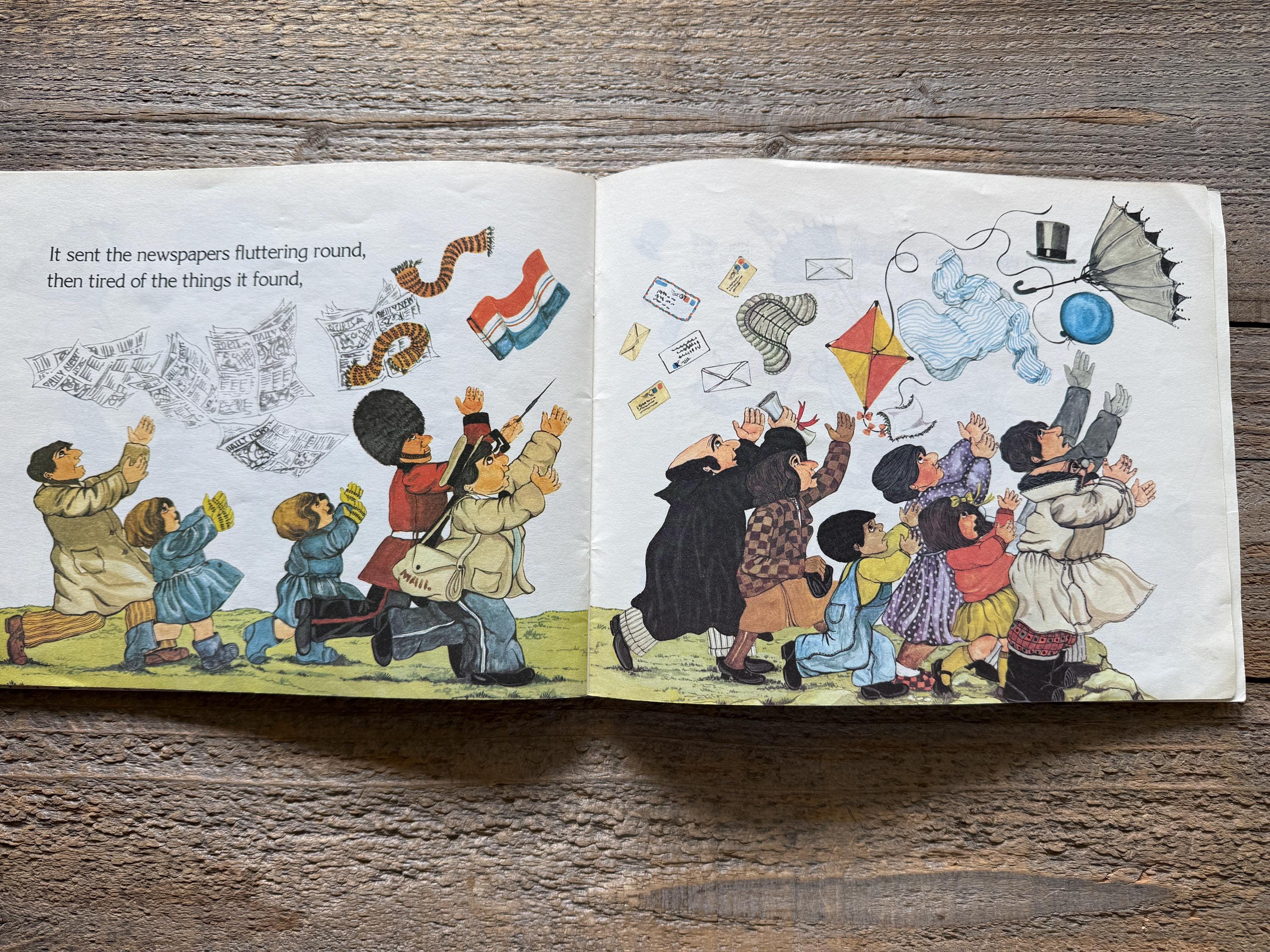 The Wind Blew // by Pat Hutchins // First Scholastic Printing 1993