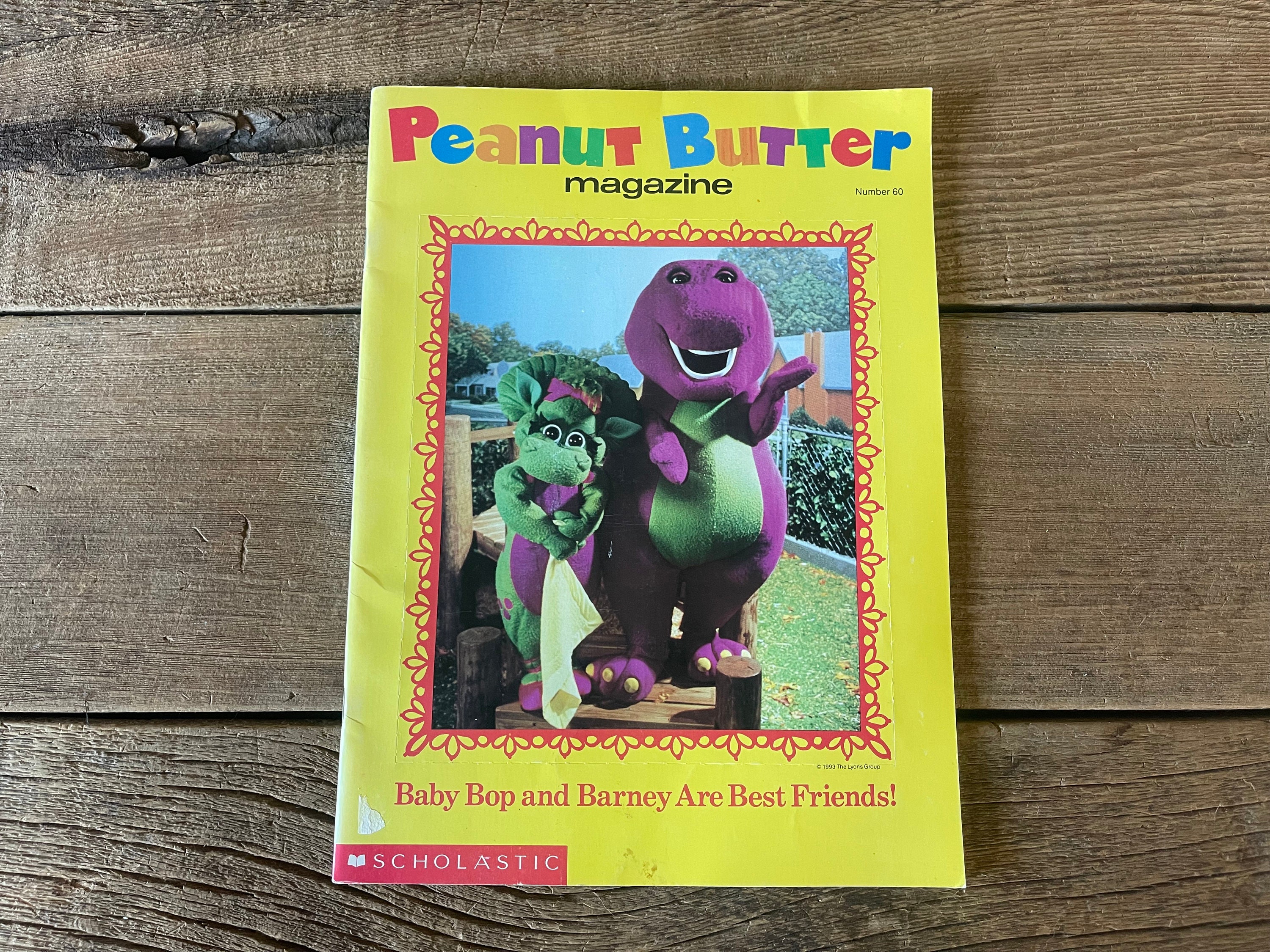Peanut Butter Magazine // 1994 Volume 60 // Baby Bop & Barney Etsy