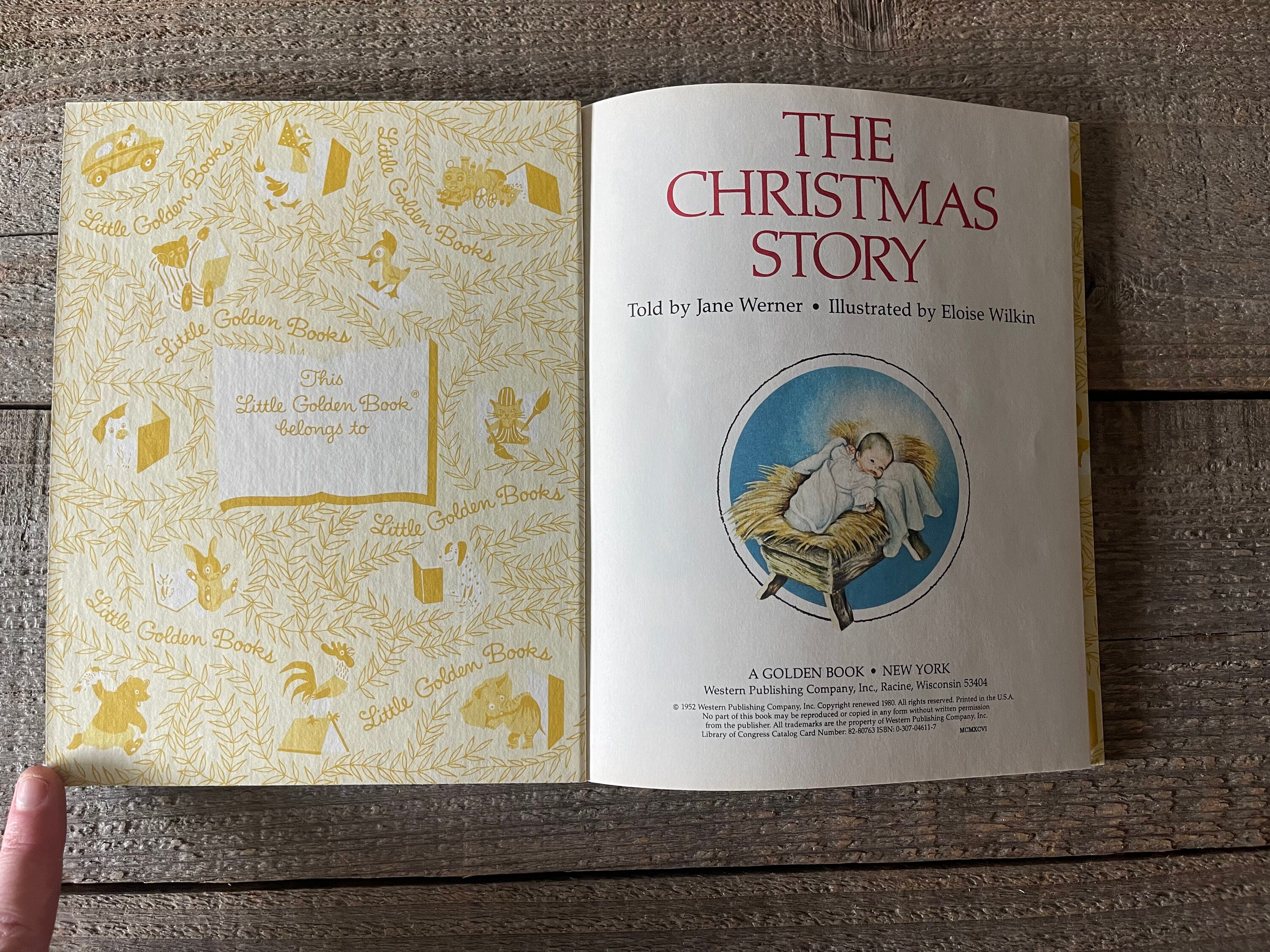 絵本・児童書 A CHRISTMAS STORY The Christmas Story // A Little Golden Book // 1996 // Jane Werner