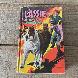 Lassie; The Mystery of Bristlecone Pine // Hardcover Kids Book 1967 Whitman