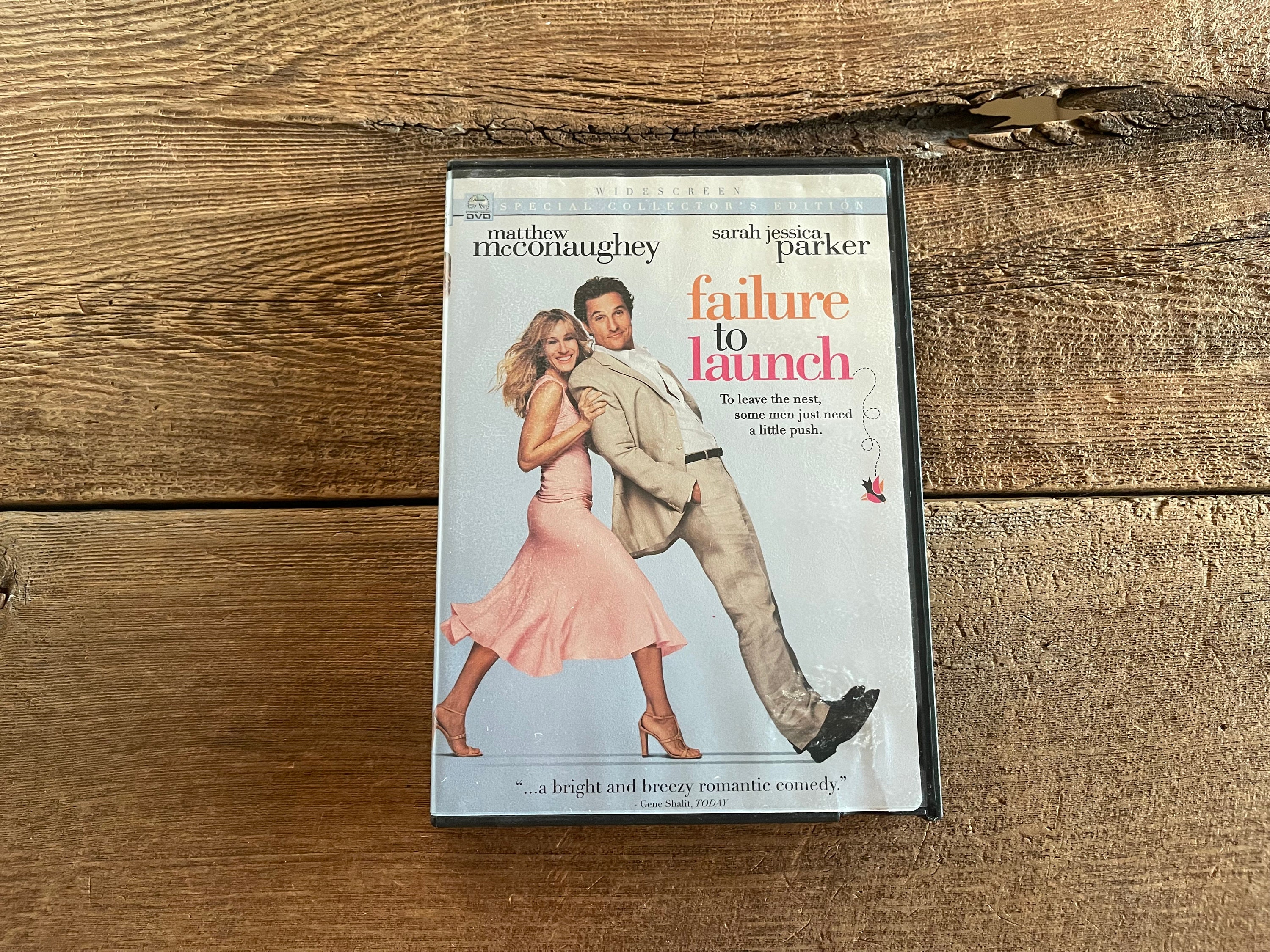 Failure to Launch DVD // Matthew McConaughey, Sarah Jessica Parker, Zooey Deschanel, Bradley Cooper // Romantic Comedy