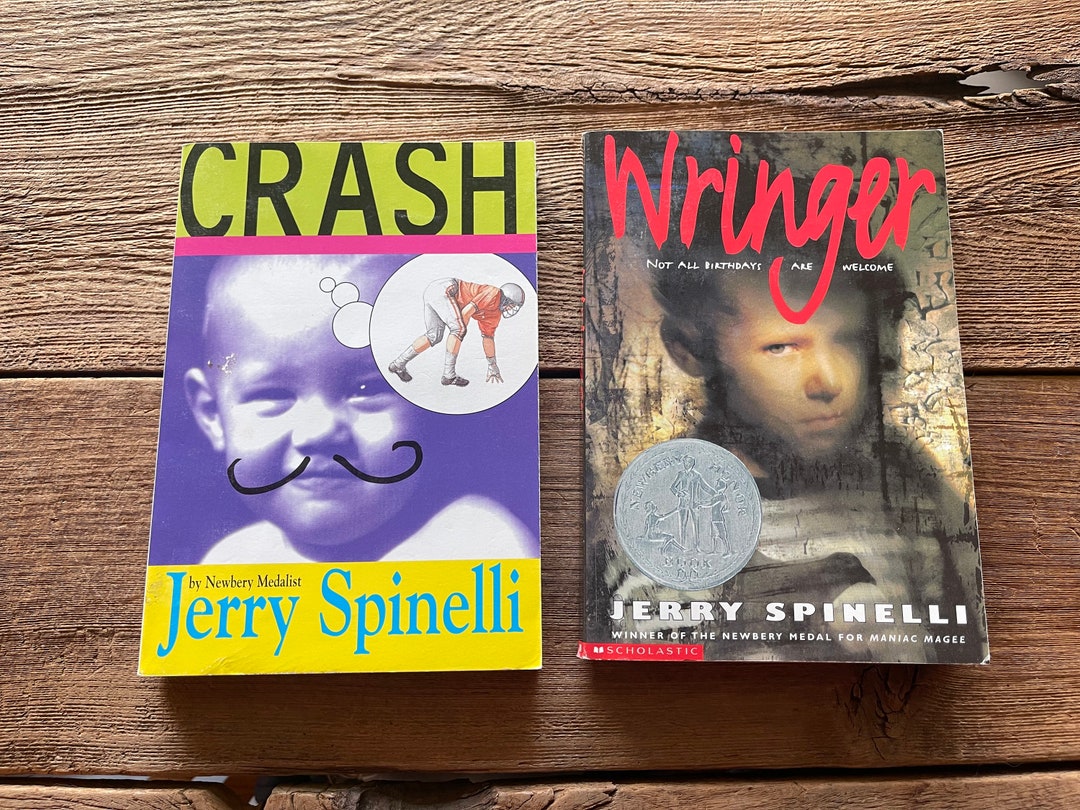 Vintage Jerry Spinelli Books // Crash and Wringer // Set of 2 Books Etsy