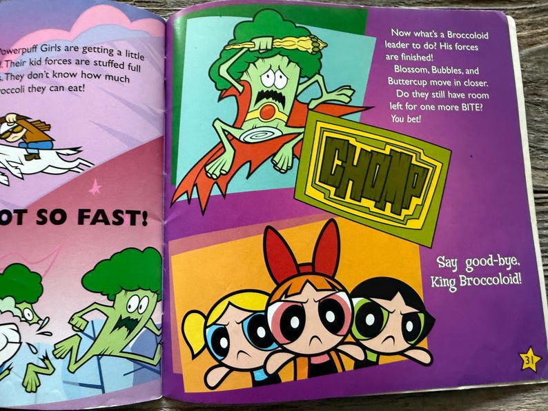 The Powerpuff Girls Book - Beat Your Greens - 2001 - Etsy Canada