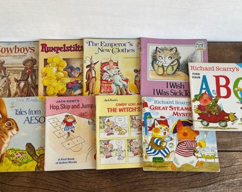 Vintage Best Book Club Ever Children's Books: Richard Scarry, Aesop, Jack Kent - You Choose