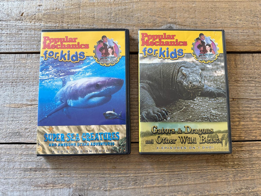 Popular Mechanics for Kids Dvds // Set of 2 // Super Sea
