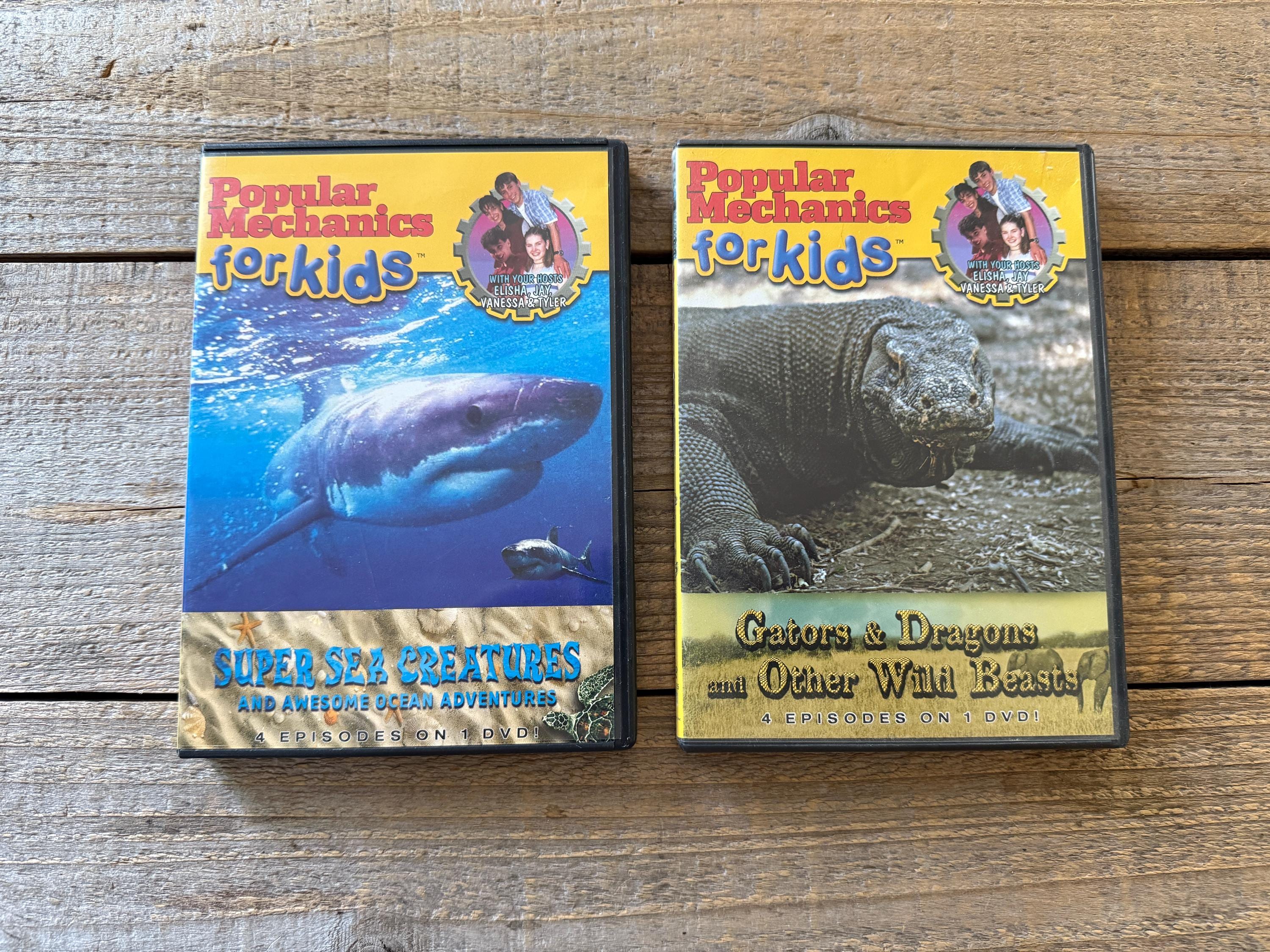 Popular Mechanics for Kids Dvds // Set of 2 // Super Sea