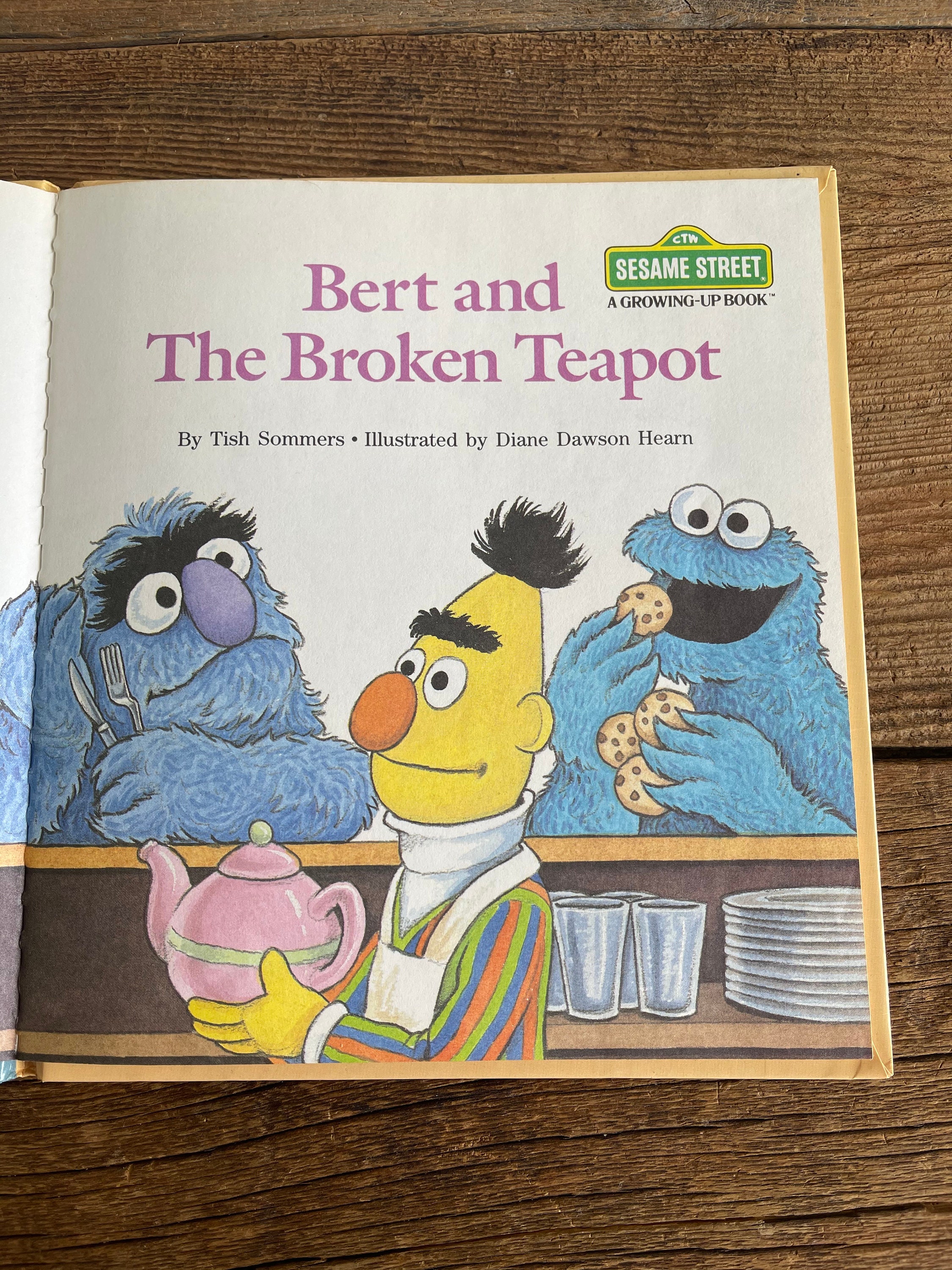 Bert and The Broken Teapot // Vintage Golden Book // 1985 Etsy