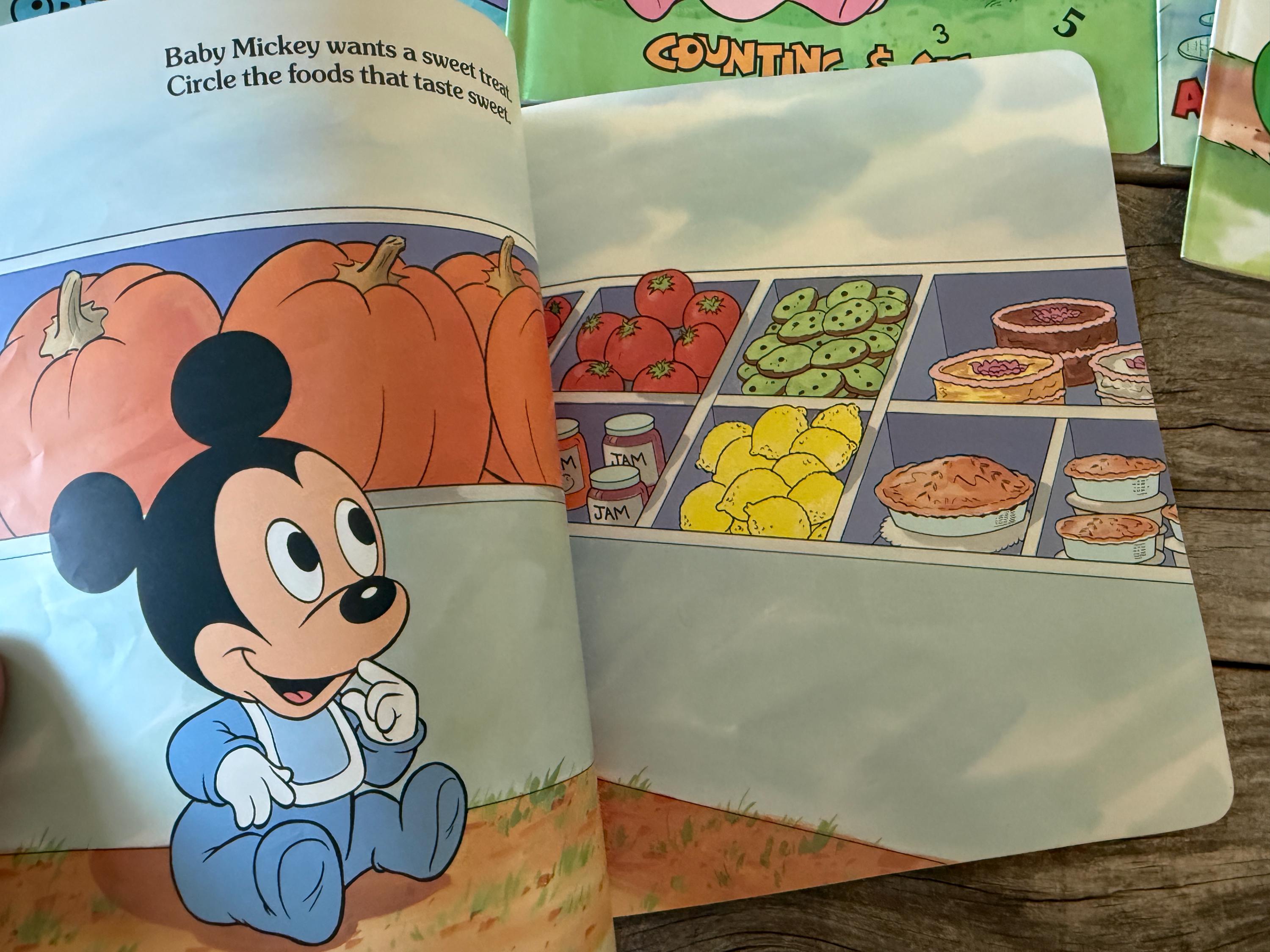 Vintage 1980's Disney Babies Wipe Clean Books // You Choose
