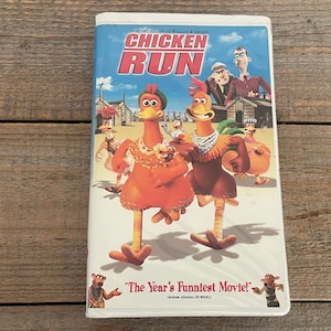 Chicken Run VHS Movie // 2000 DreamWorks // Rated G // Kids & Family Movie