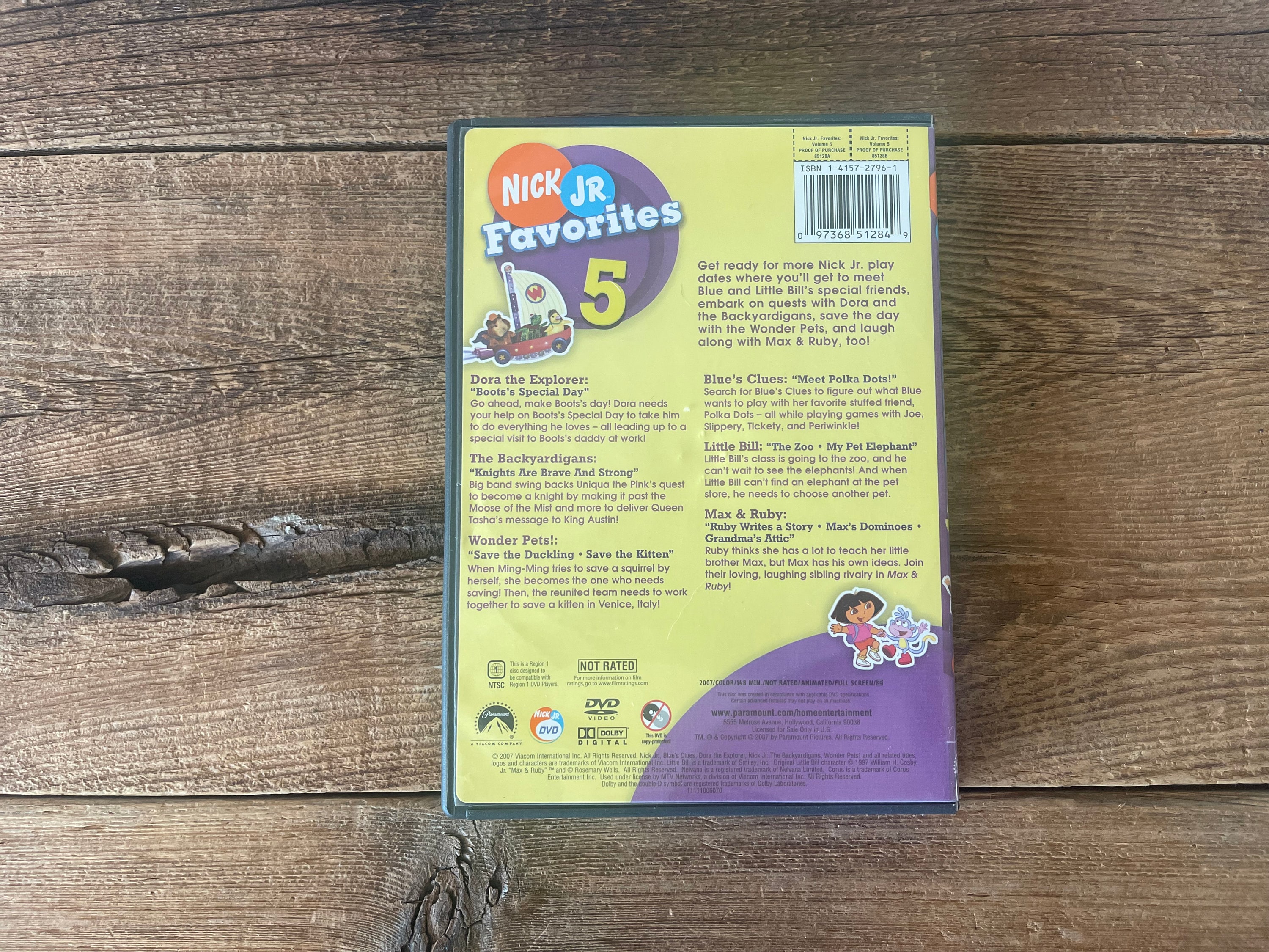 Nick Jr. Favorites DVD 5 // Dora the Explorer, Blue's Clues, Wonder ...