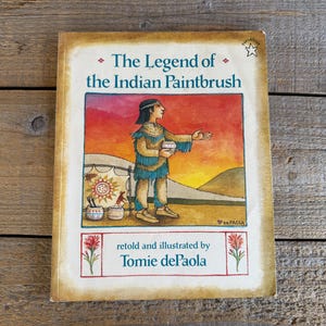 La leggenda del pennello indiano // Rivisitata e illustrata da Tomie dePaola // Libro per bambini del 1988