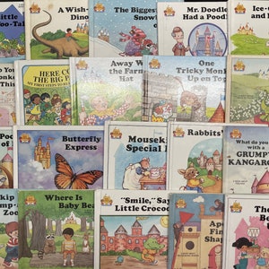 Livros de Leitura do Castelo Mágico de Moncure // Vendidos individualmente // Mundo Infantil dos anos 80