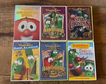 Veggie Tales DVDs // Sold Individually // Christian Values DVDs // Bob the Tomato, Larry the Cucumber