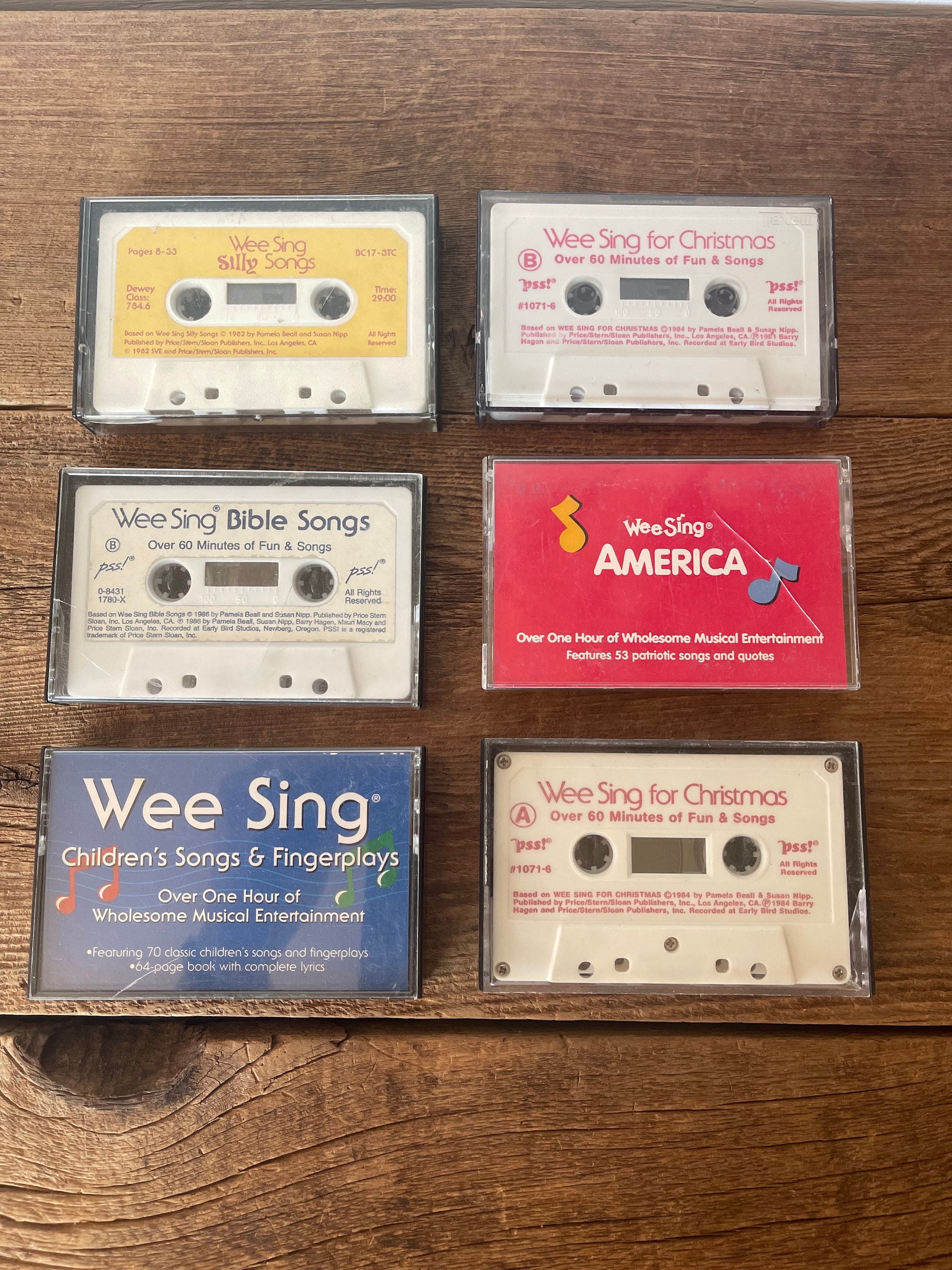 Wee Sing Cassettes // You Choose // Vintage 1980's Music Cassettes Etsy