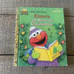 Elmo&#39;s 12 Days of Christmas: Sesame Street Little Golden Book (1996)
