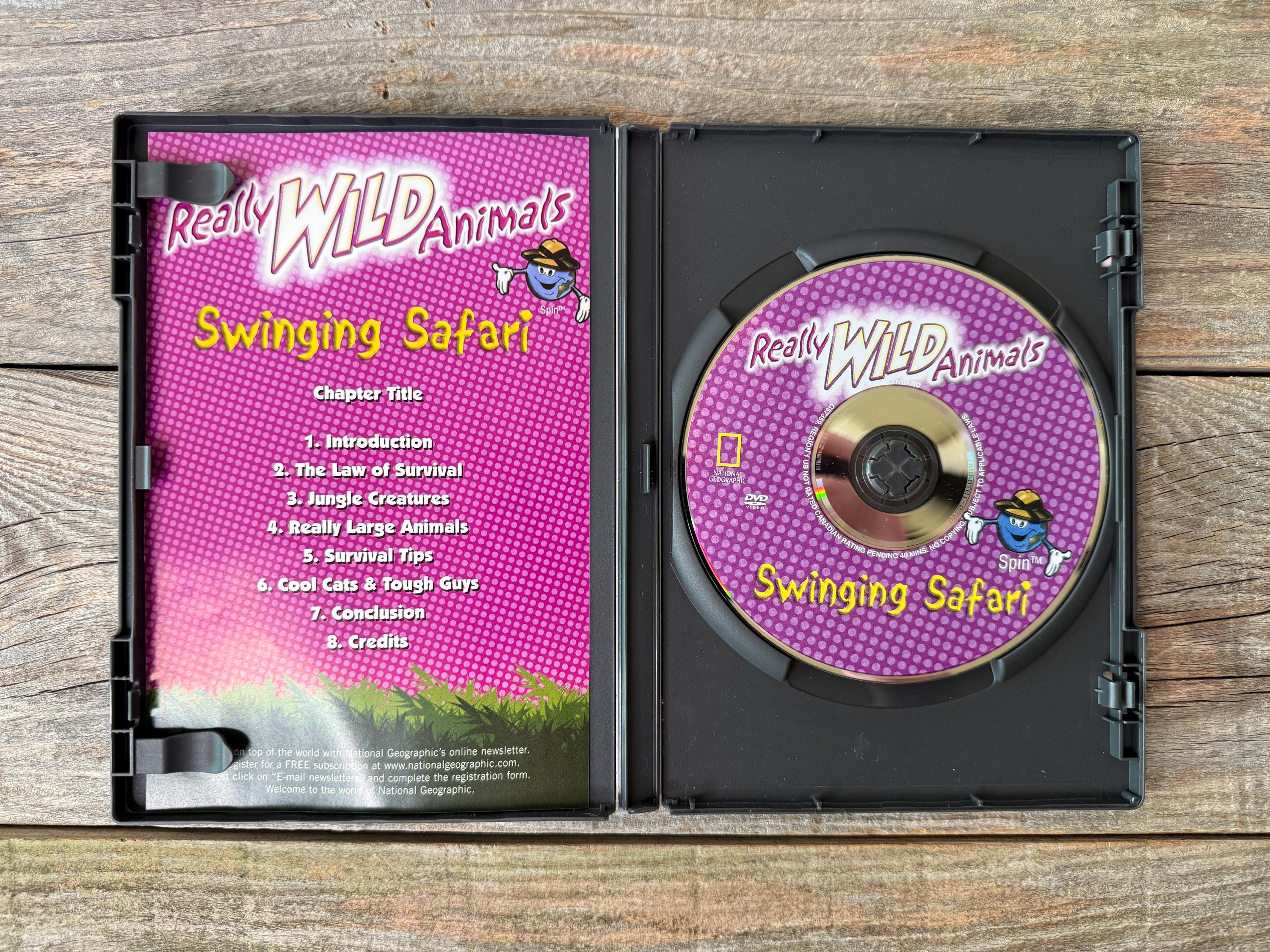 Really Wild Animals DVD Movies, National Geographic Kids Video