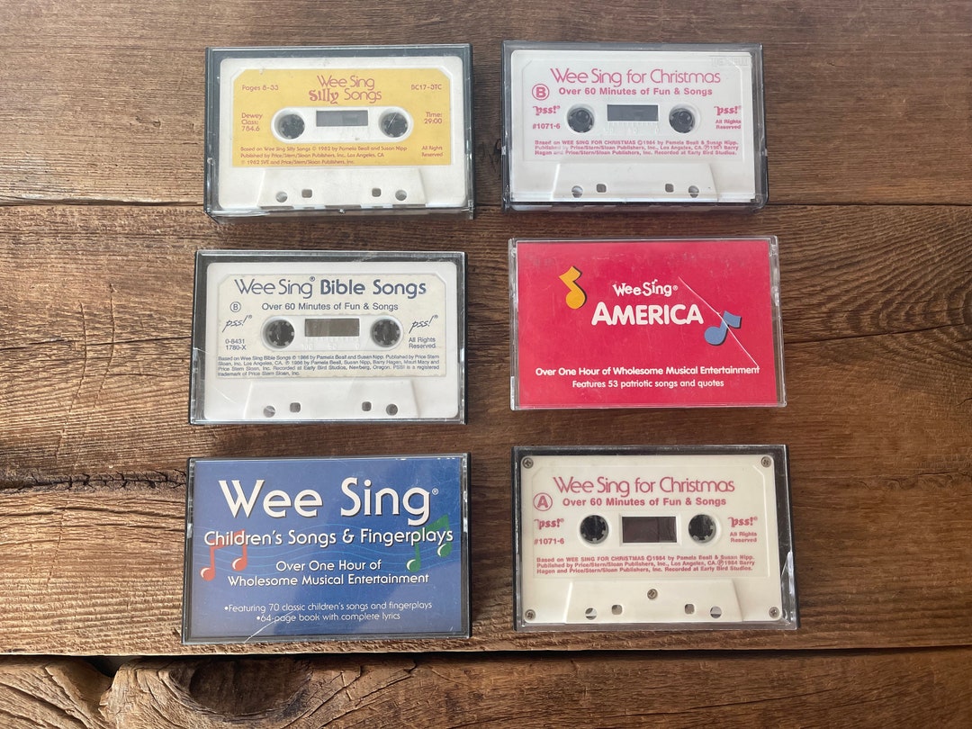 Wee Sing Cassettes // You Choose // Vintage 1980's Music Cassettes Etsy