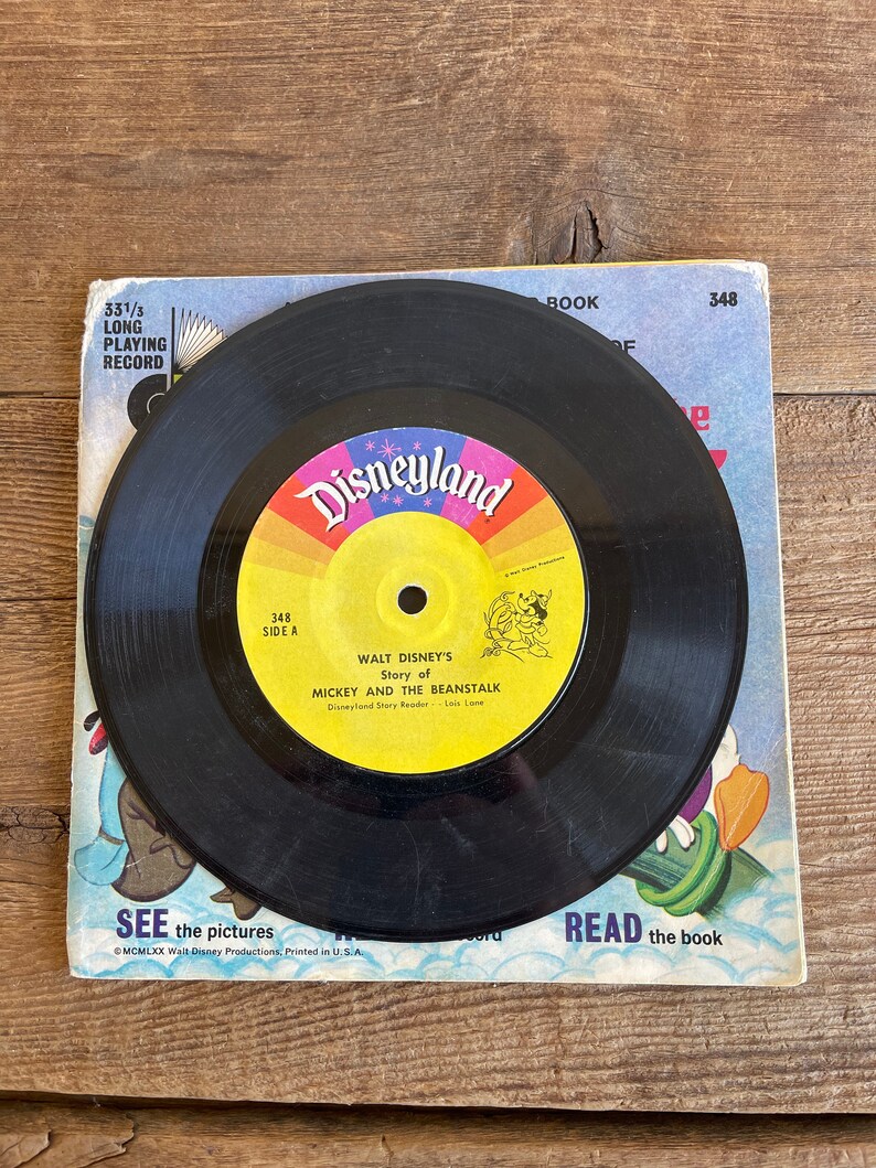 Mickey and the Beanstalk // Disneyland Book & Record //