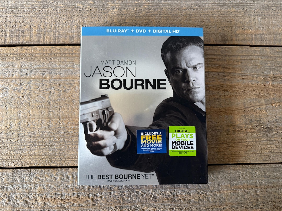 Jason Bourne (blu-ray/dvd/digital HD, 2016) Matt Damon Tommy Lee