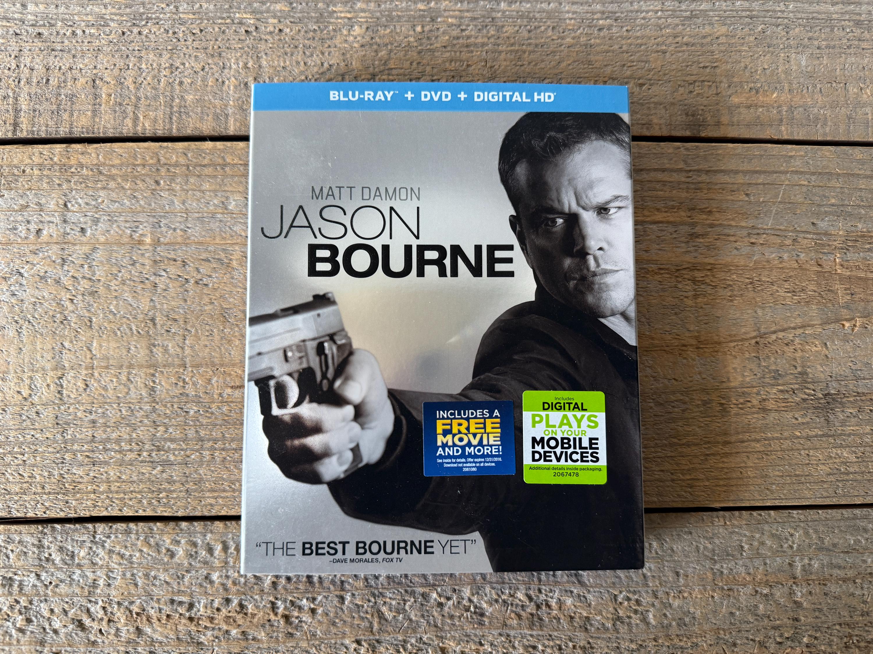Jason Bourne (blu-ray/dvd/digital HD, 2016) Matt Damon Tommy Lee