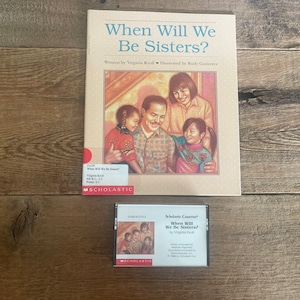 When Will We Be Sisters? // Virginia Kroll // Vintage Scholastic Book & Cassette Tape Set