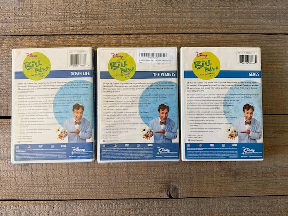 Bill Nye the Science Guy Dvds // Sold Individually // Genes, Ocean