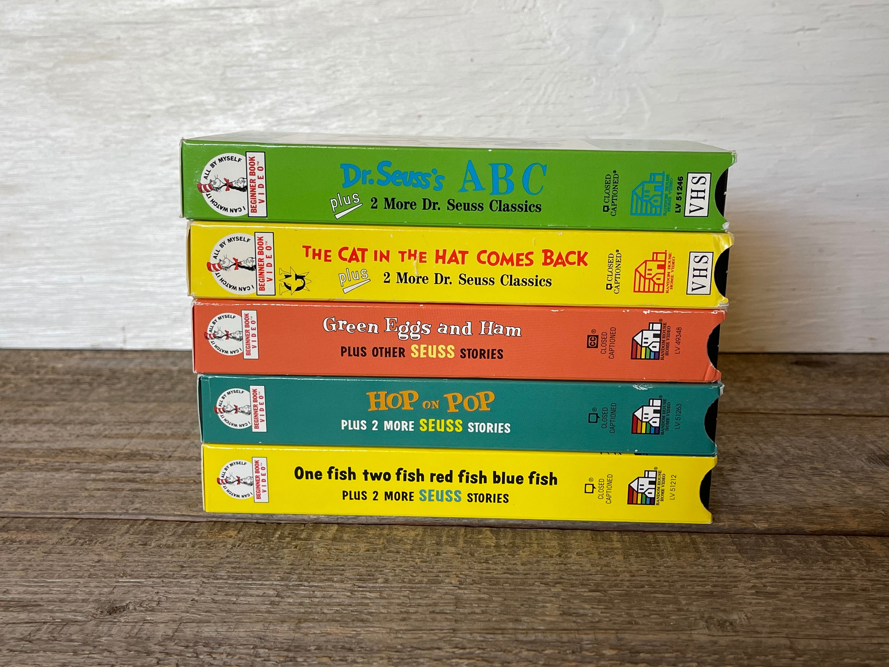 Vintage Dr. Seuss VHS Movies // You Choose // Beginner Book Video Etsy