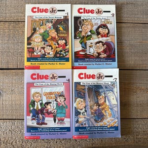 Clue Jr. Books // Sold Individually // 1990's Children's Mystery Books // Created by Parker C. Hinter