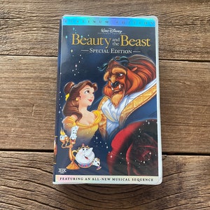 Beauty and the Beast VHS Movie // 1991 Walt Disney Platinum Edition // Excellent Condition