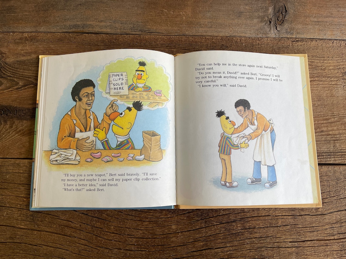 Bert and the Broken Teapot // Vintage Golden Book // 1985 Etsy UK