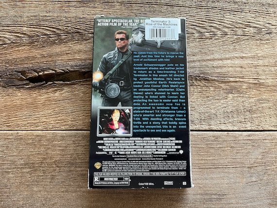 Terminator 3: Rise of the Machines - Arnold Schwarzenegger VHS - Etsy