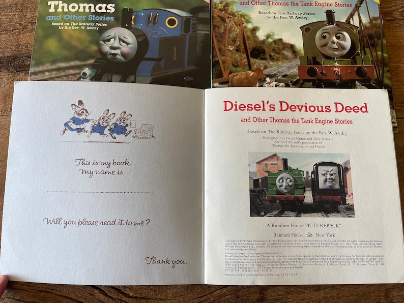 Vintage Thomas the Train Books: 1990s Random House Pictureback - You ...