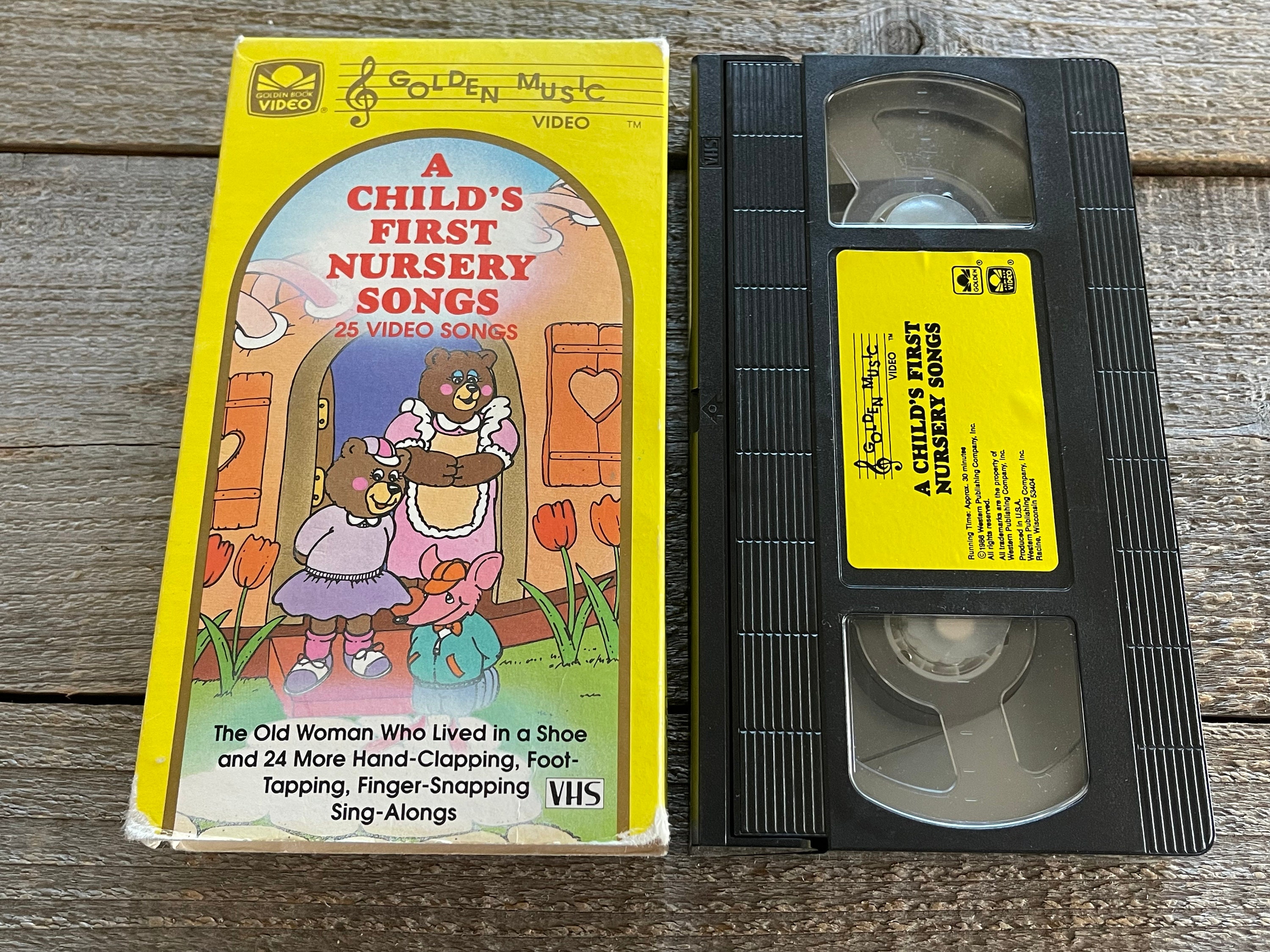Golden Book Music Video A Child's First Nursery Songs A Child's First Nursery Rhymes VHS // Golden Book Video // 1990 Golden